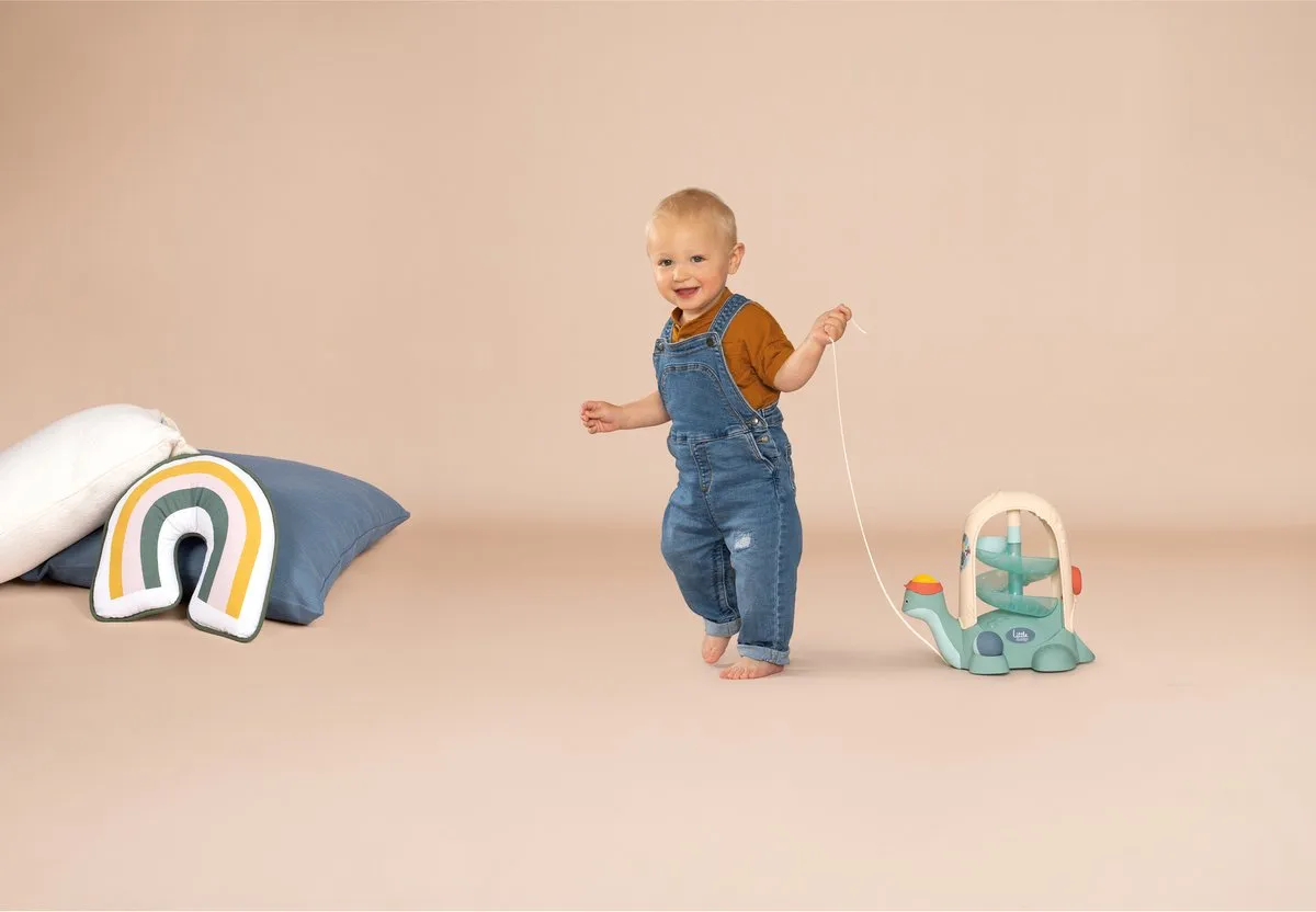 Smoby Little Smoby Ballenschildpad Trekfiguur - Groen/Blauw/Wit/Geel