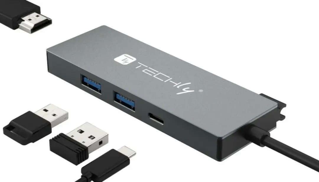 Techly IUSB32C-HUB4HPD Laptop Dock