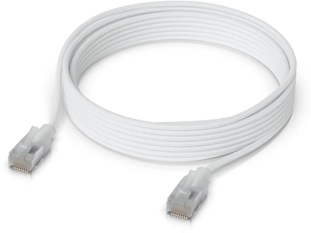 Ubiquiti UACC-Cable-Patch-EL-C6A-5M-W Netwerkkabel Cat6a - 5m - Wit