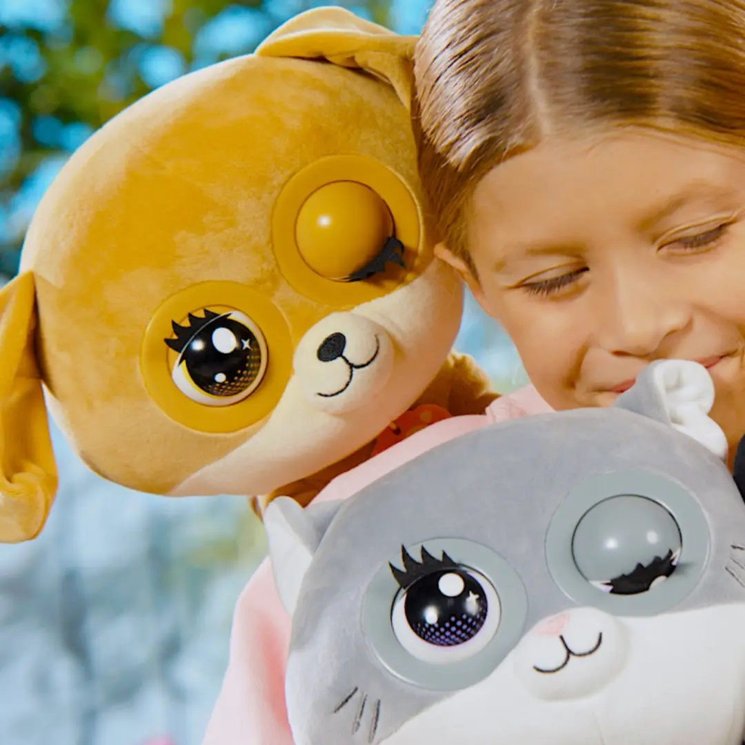 Winksies Blueberry Kitten Interactieve Knuffel - Grijs