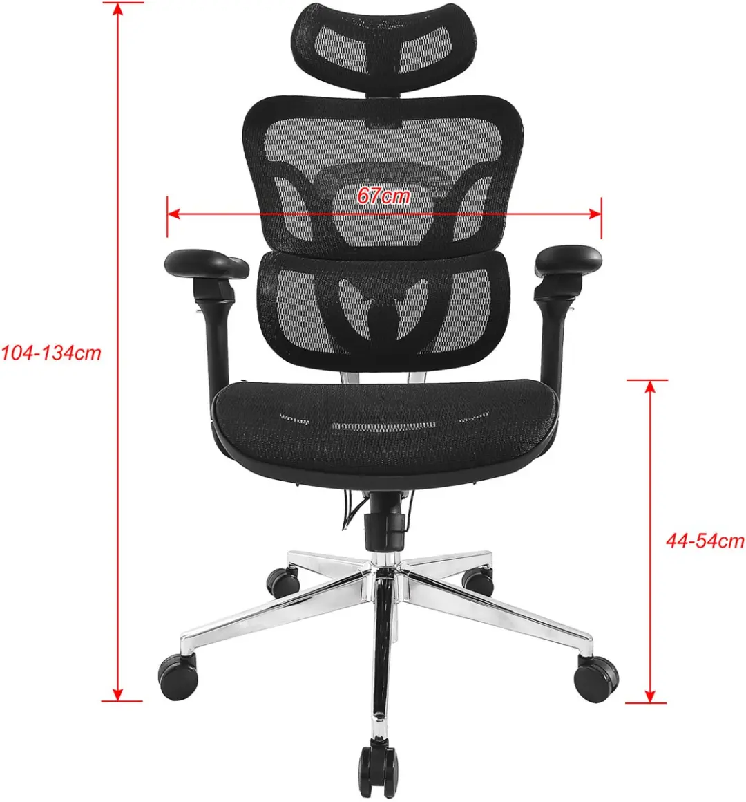 Equip 651051 Bureau- en Computerstoel - Mesh Zwart