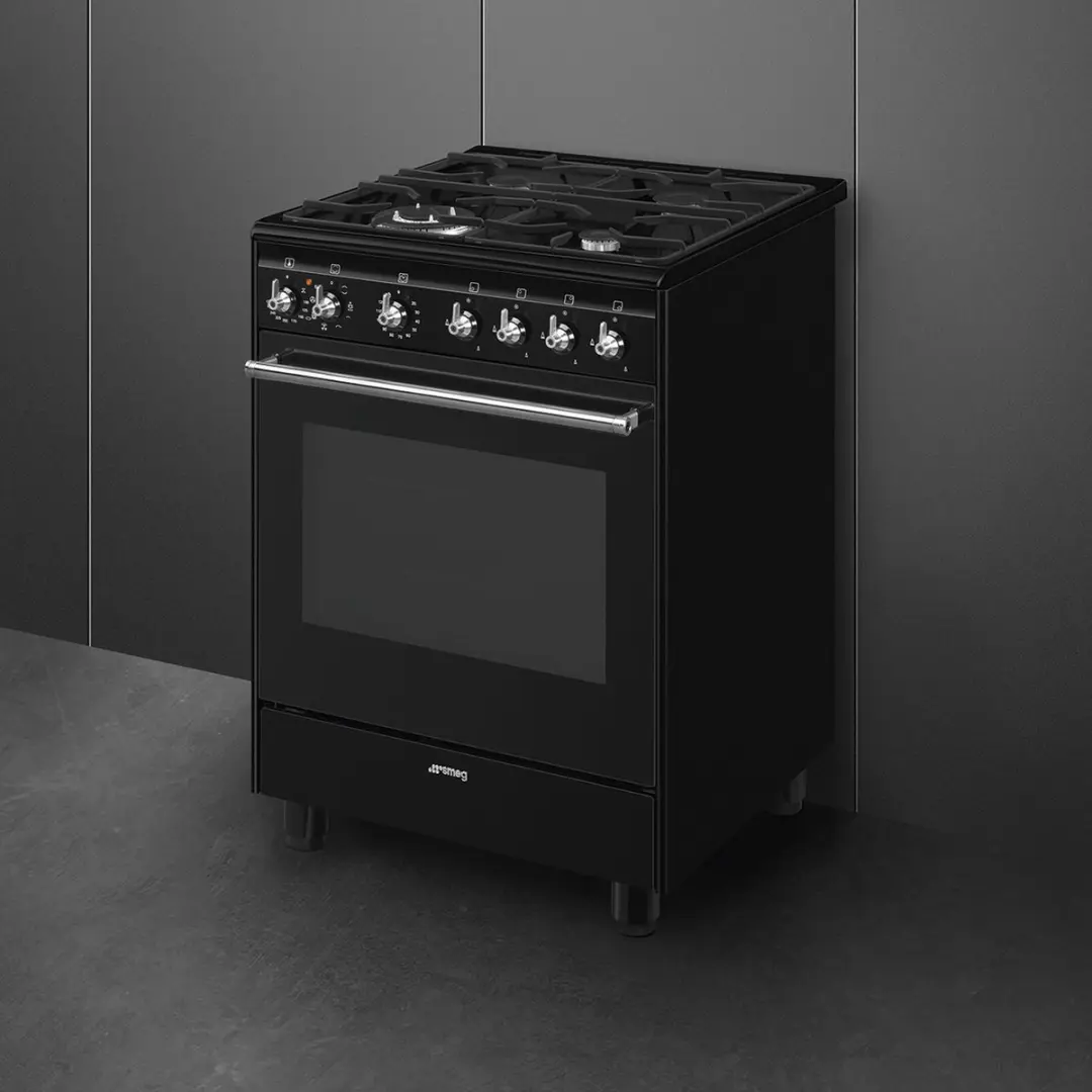 Smeg CX61GMBLNLK Gasfornuis 60cm - 5 Kookzones - Zwart - afbeelding 6 van 6