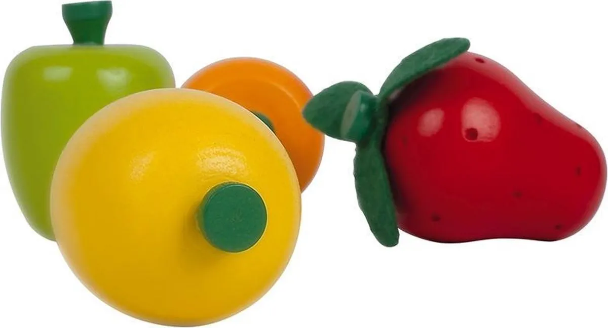 Janod In De Keuken Houten Fruit Kistje - 12 Stuks