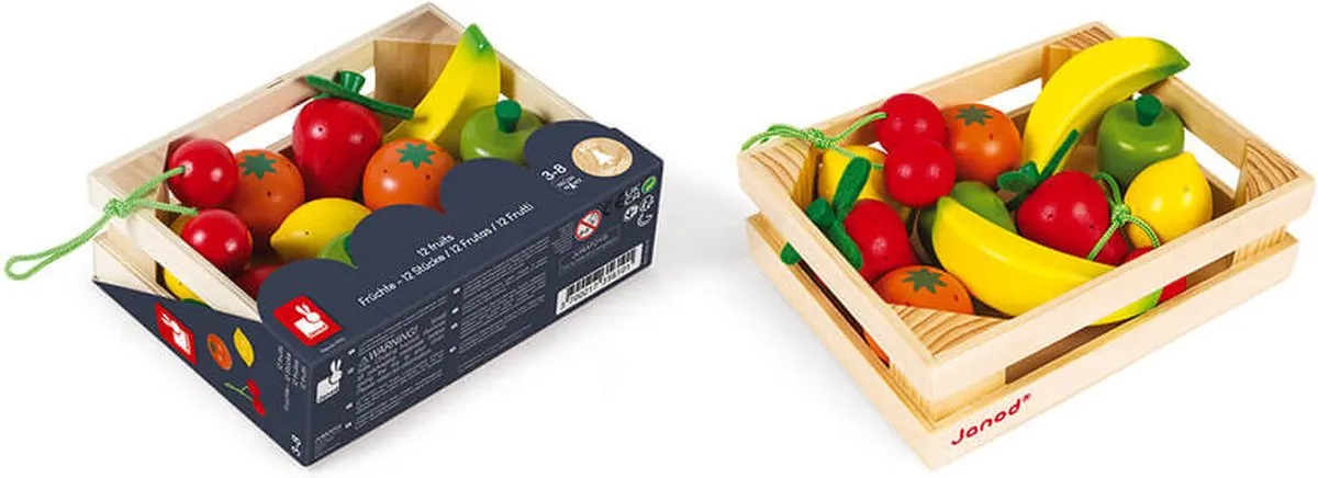 Janod In De Keuken Houten Fruit Kistje