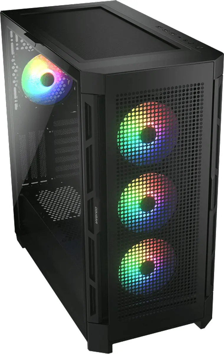 Cougar DUOFACE PRO RGB Mid Tower Behuizing - Zwart