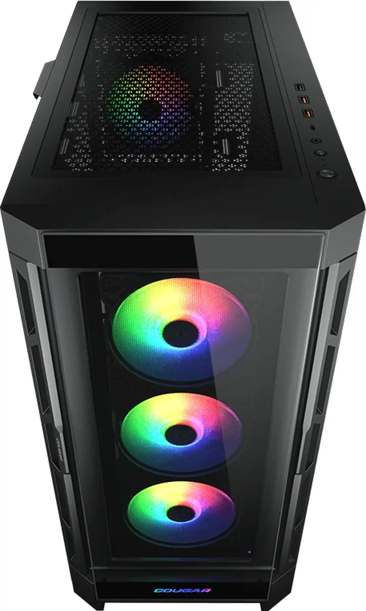 Cougar DUOFACE PRO RGB Mid Tower Behuizing - Zwart