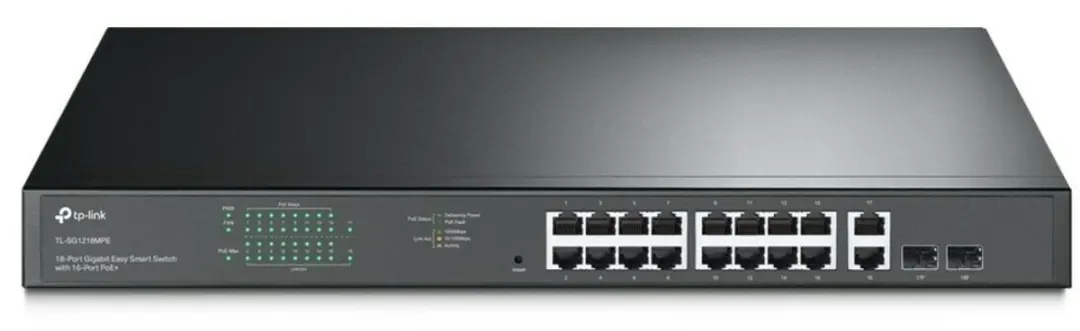 TP-Link TL-SG1218MPE 16-Port Gigabit PoE+ Switch