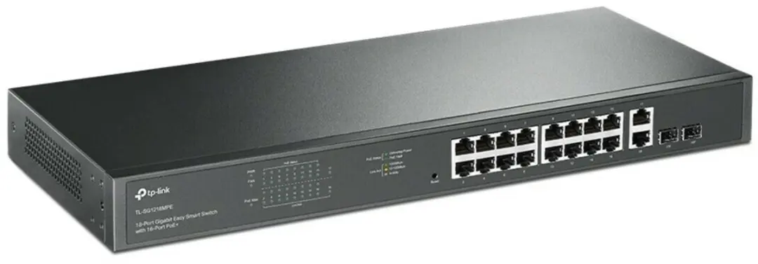 TP-Link TL-SG1218MPE 16-Port Gigabit PoE+ Switch - Wit