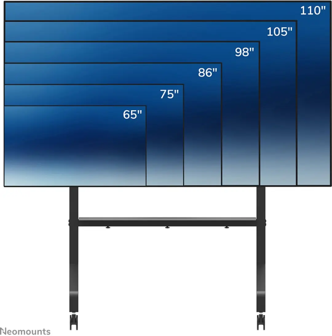 Neomounts Vloersteun FL50-575BL1 - 65-115" Transparent