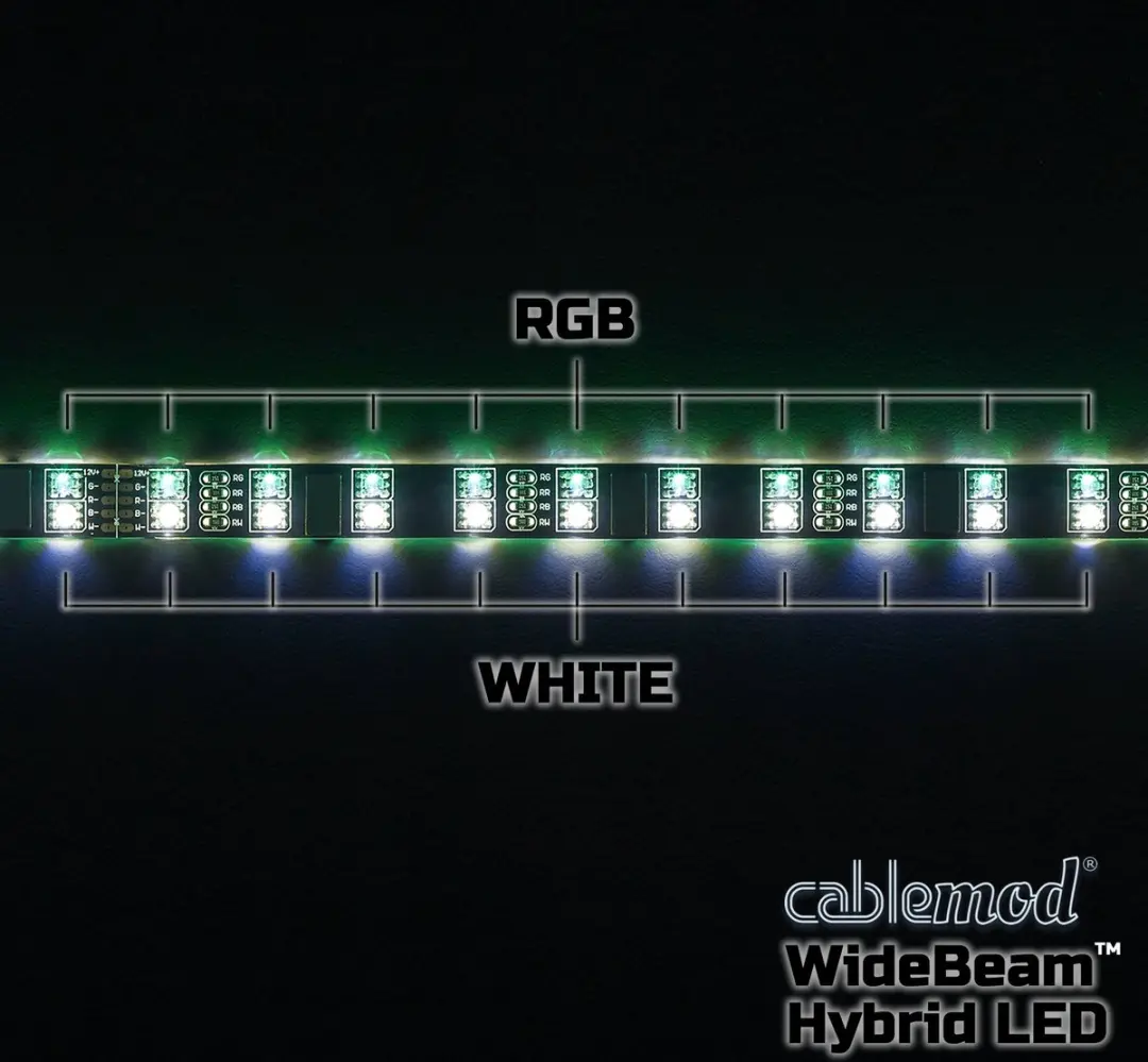 Cablemod CM-LED-30-D30RGBW-RK Lichtstrip RGB/Wit 30cm