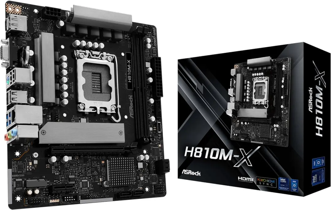 ASRock H810M-X microATX Moederbord - LGA 1851