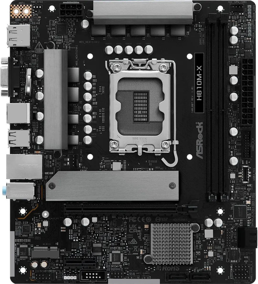 ASRock H810M-X microATX Moederbord