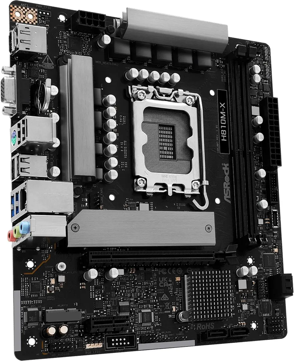 ASRock H810M-X microATX Moederbord - LGA 1851