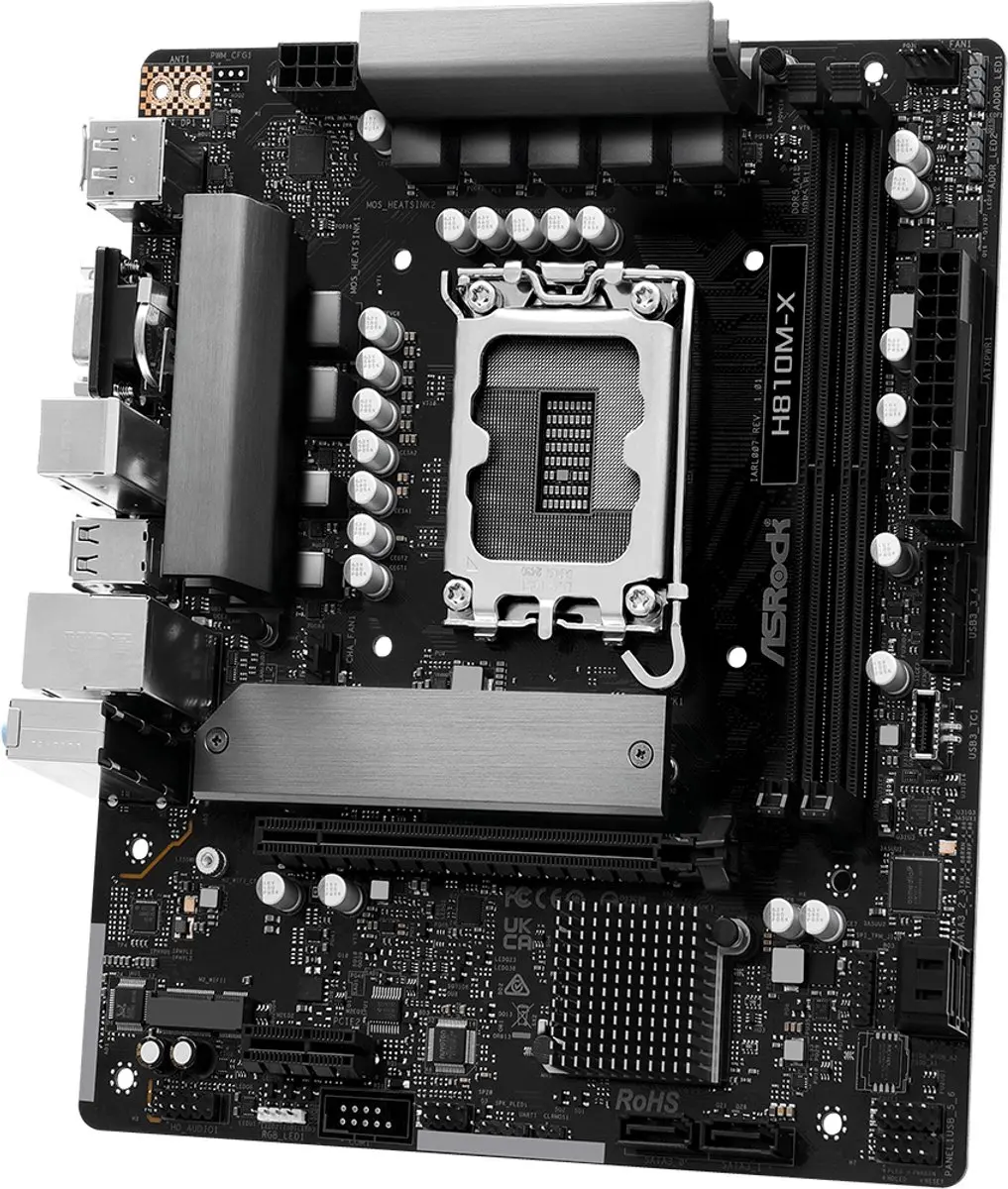ASRock H810M-X microATX Moederbord - LGA 1851