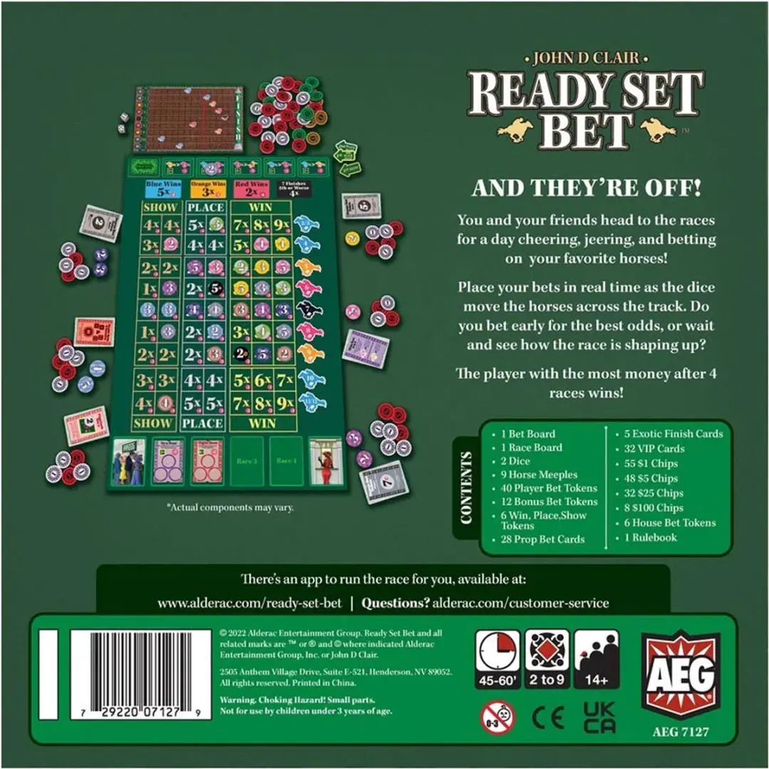 Ready Set Bet Bordspel AEG7127 - 2-9 Spelers