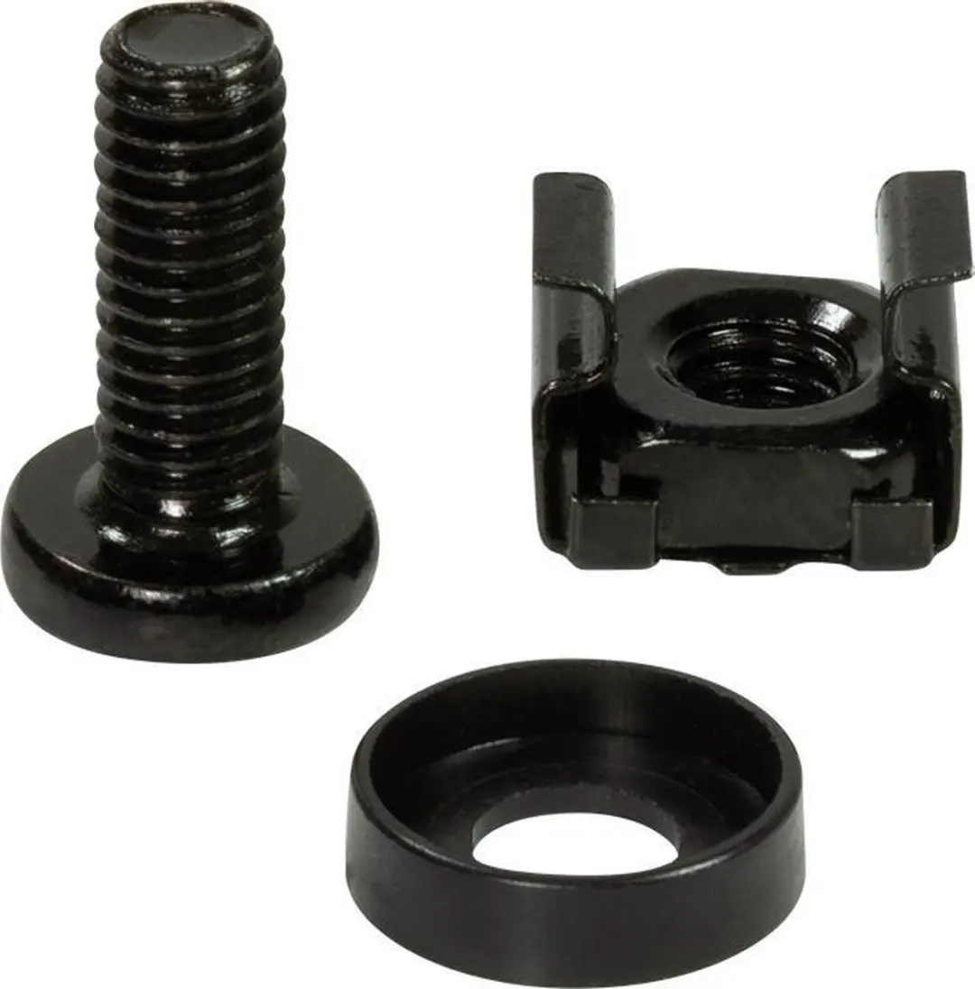 Logilink Montagebeugels M6 19 inch - 50 Stuks - Zwart