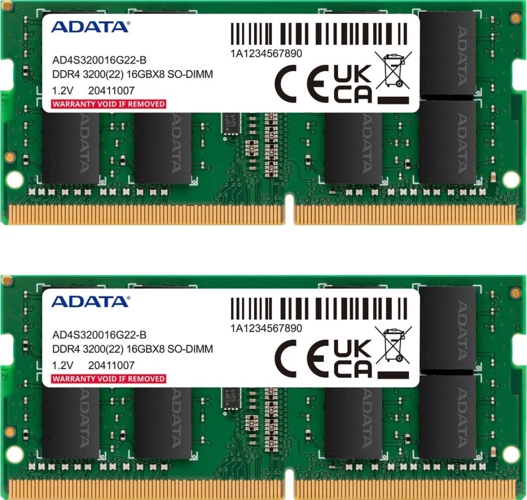 ADATA AD4S32008G22-DTGN DDR4 Geheugen - 16GB (2x8GB) 3200MHz