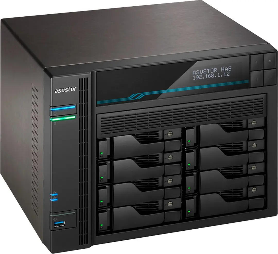 Asustor Lockerstor 10 AS6510T NAS - 10 Sloten - 8GB RAM - Zwart - afbeelding 6 van 6