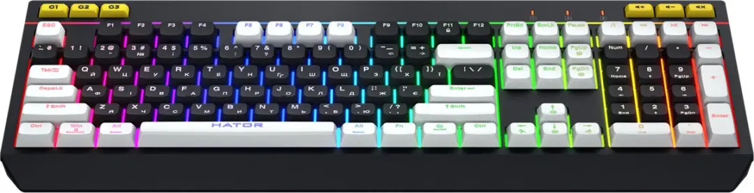 HATOR Icefall HTK400US Gaming Toetsenbord - Amerikaans Engels - Zwart