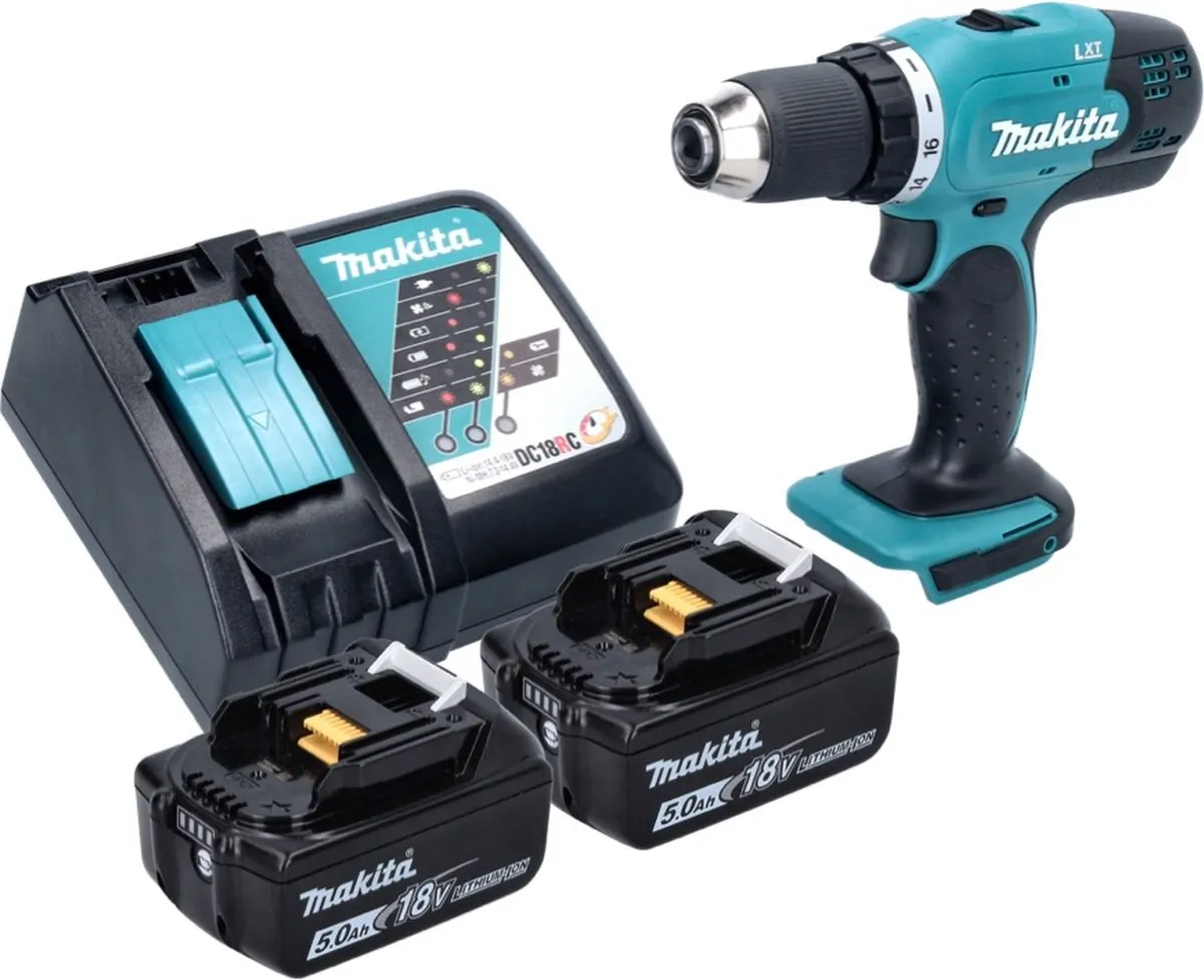Makita DDF 453 RT Accuboormachine 18V - 2x 5.0Ah Accu & Lader - afbeelding 2 van 5