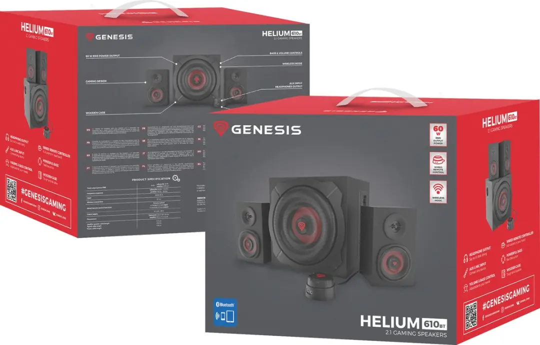 Genesis NCS-1408 2.1 Audiosysteem - 60W - Zwart