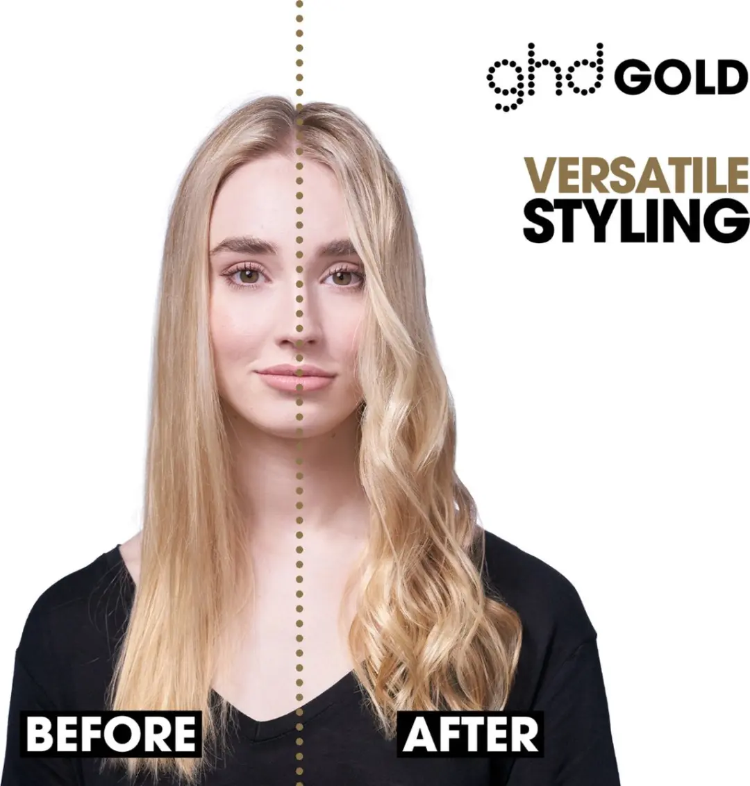 GHD Gold Stijltang - Keramisch & Ionen - Zwart