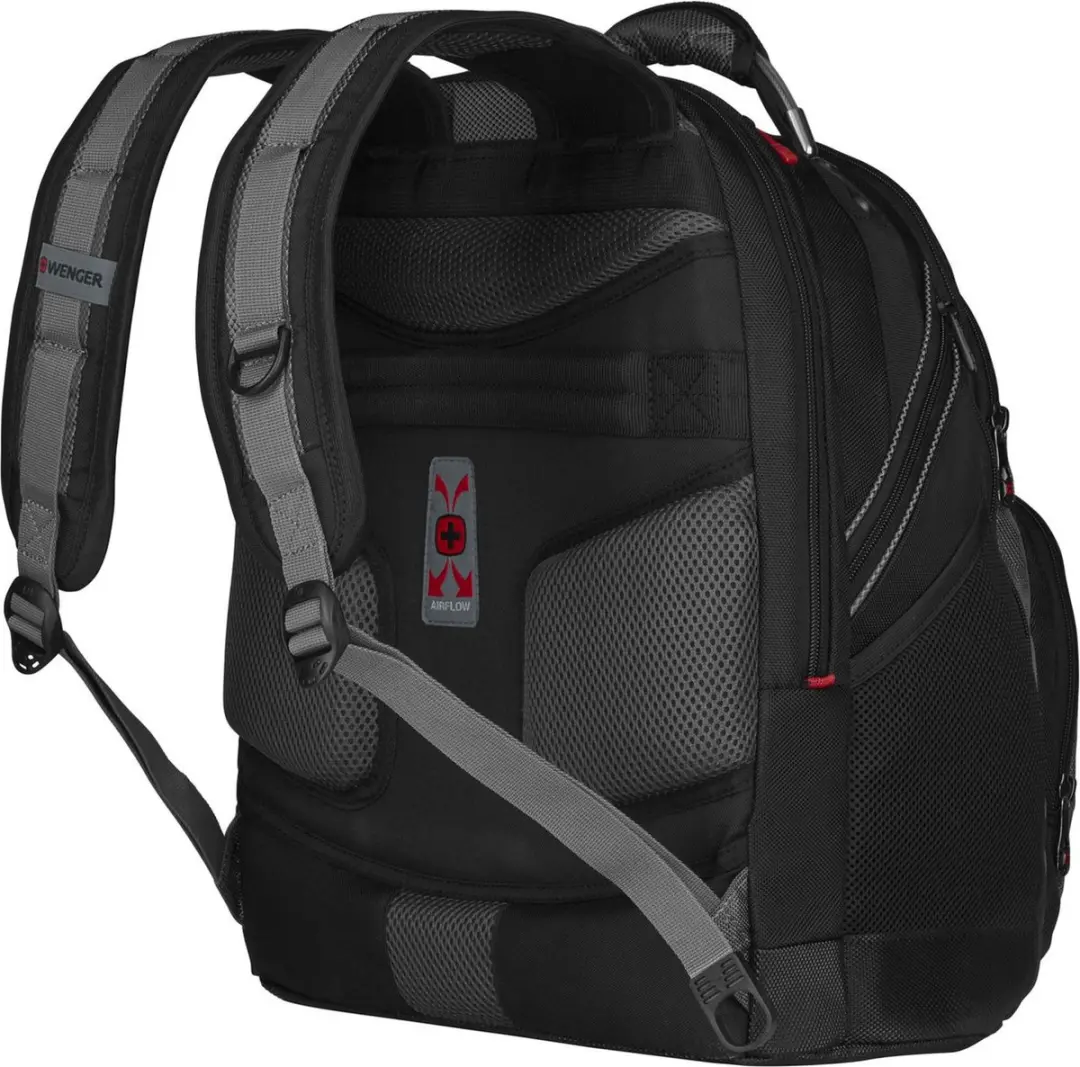 Wenger Synergy 600635 Rugzak 15,6 inch - 9 Vakken - Grijs/Zwart - afbeelding 5 van 6