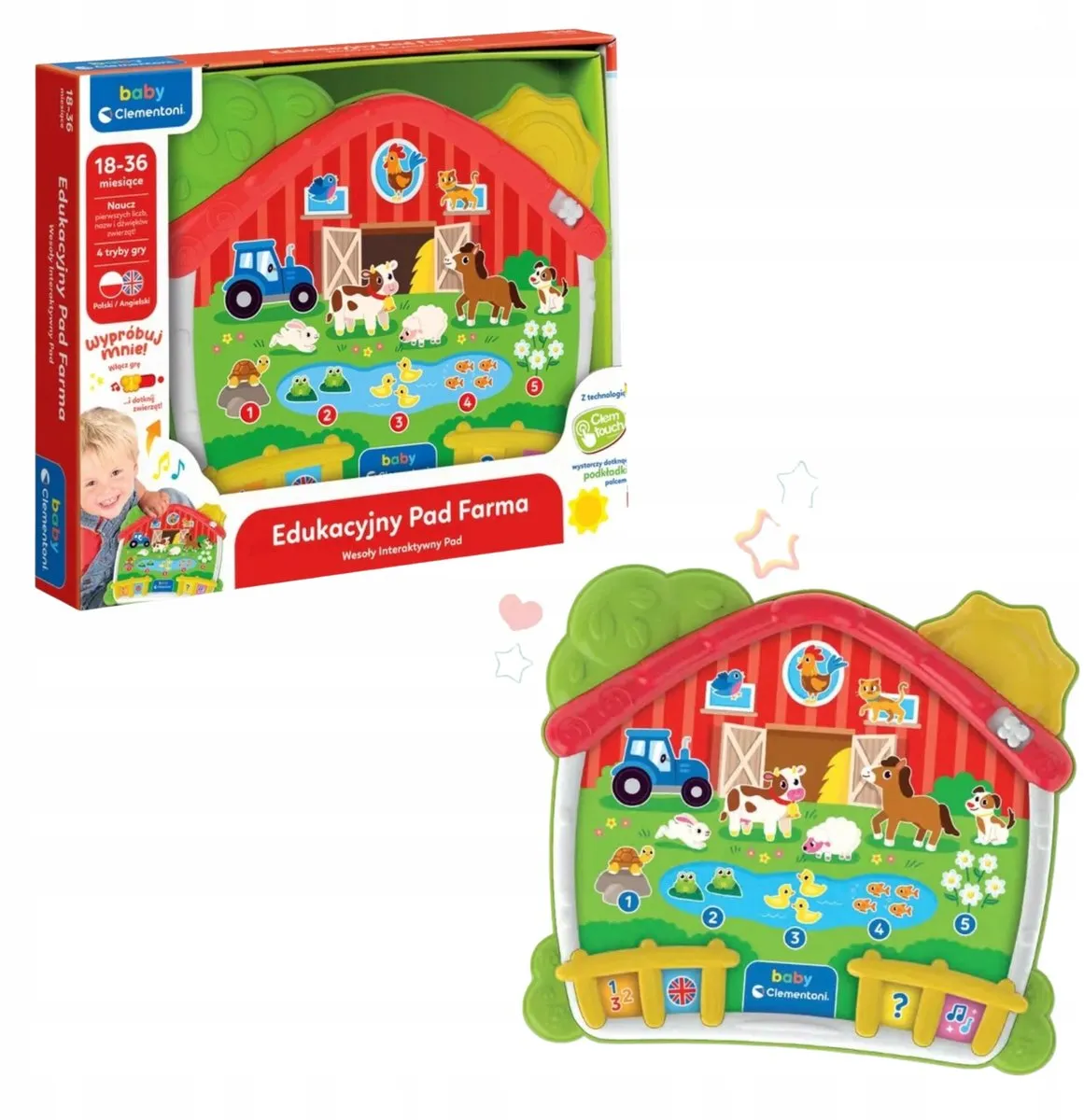 Clementoni Interactieve Educatieve Pad Boerderij 50386 - Multicolor - afbeelding 3 van 4
