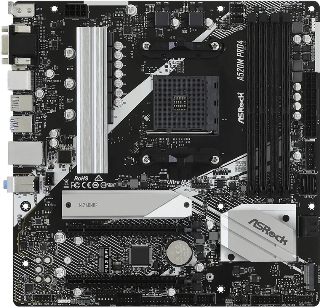 ASRock A520M Pro4 AM4 microATX - Socket AM4