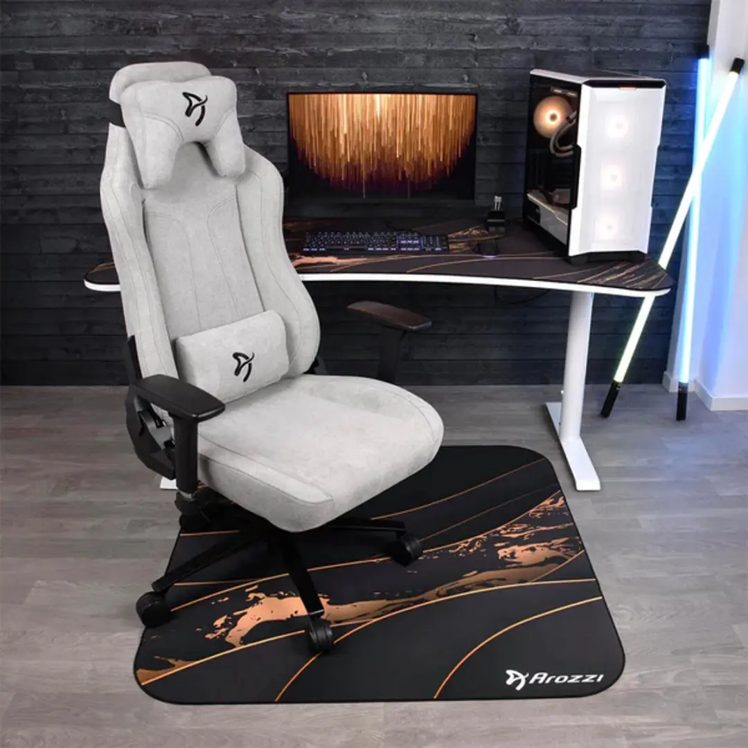 Arozzi Zona Square Vloerbeschermer 116x116cm - Zwartgoud
