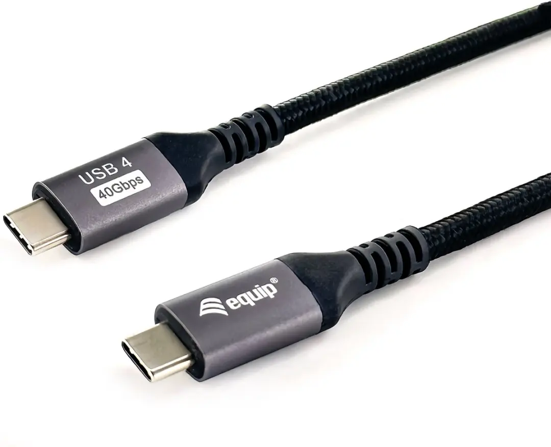 Equip USB4 Gen 3x2 USB-C Kabel 1,2m - Zwart
