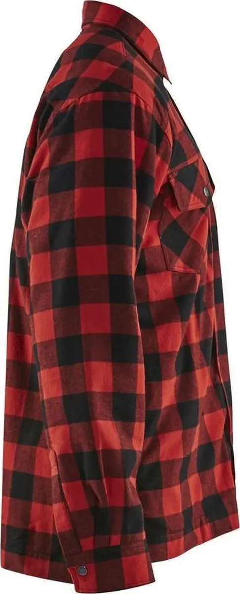 Blåkläder Overhemd Flanel 3225-1131 - XXL - Rood/Zwart