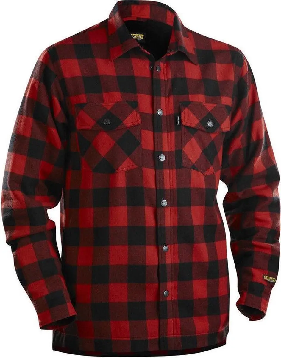 Blåkläder Overhemd Flanel 3225-1131 - XXL - Rood/Zwart