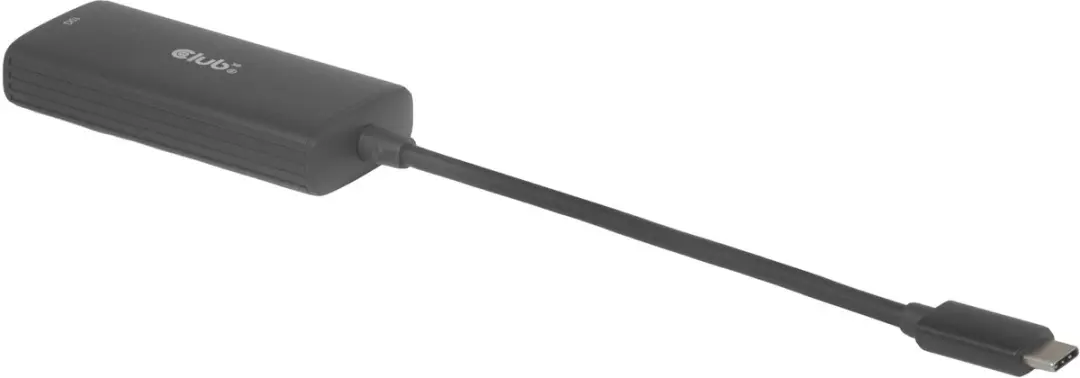 CLUB3D CAC-2531 USB-C naar RJ45 10G Ethernet-adapter - Zwart