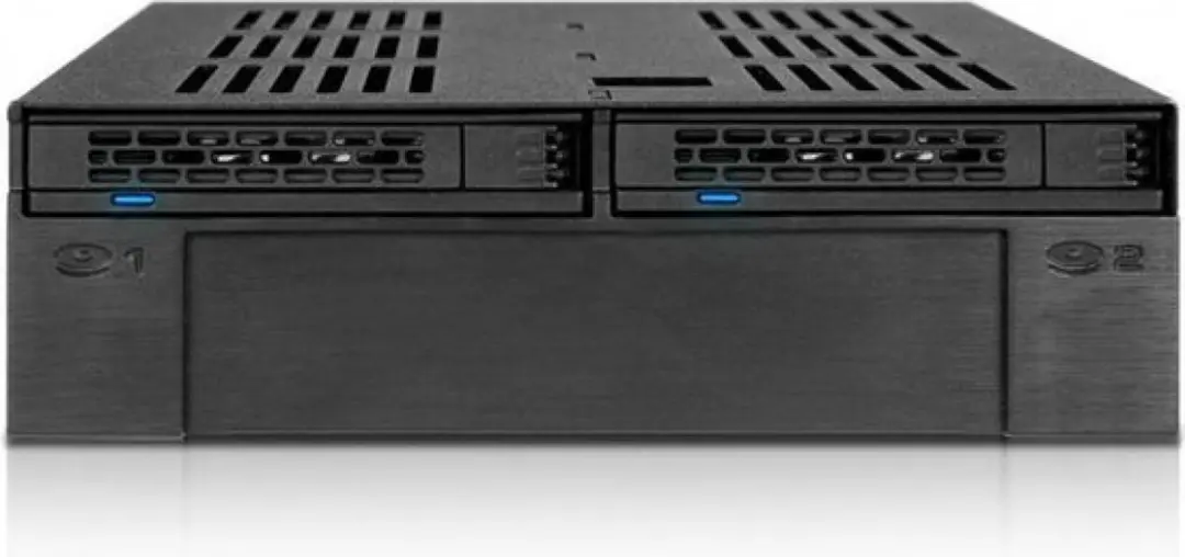 Icy Dock MB322SP-B HDD/SSD Behuizing - 2.5/3.5" - Zwart