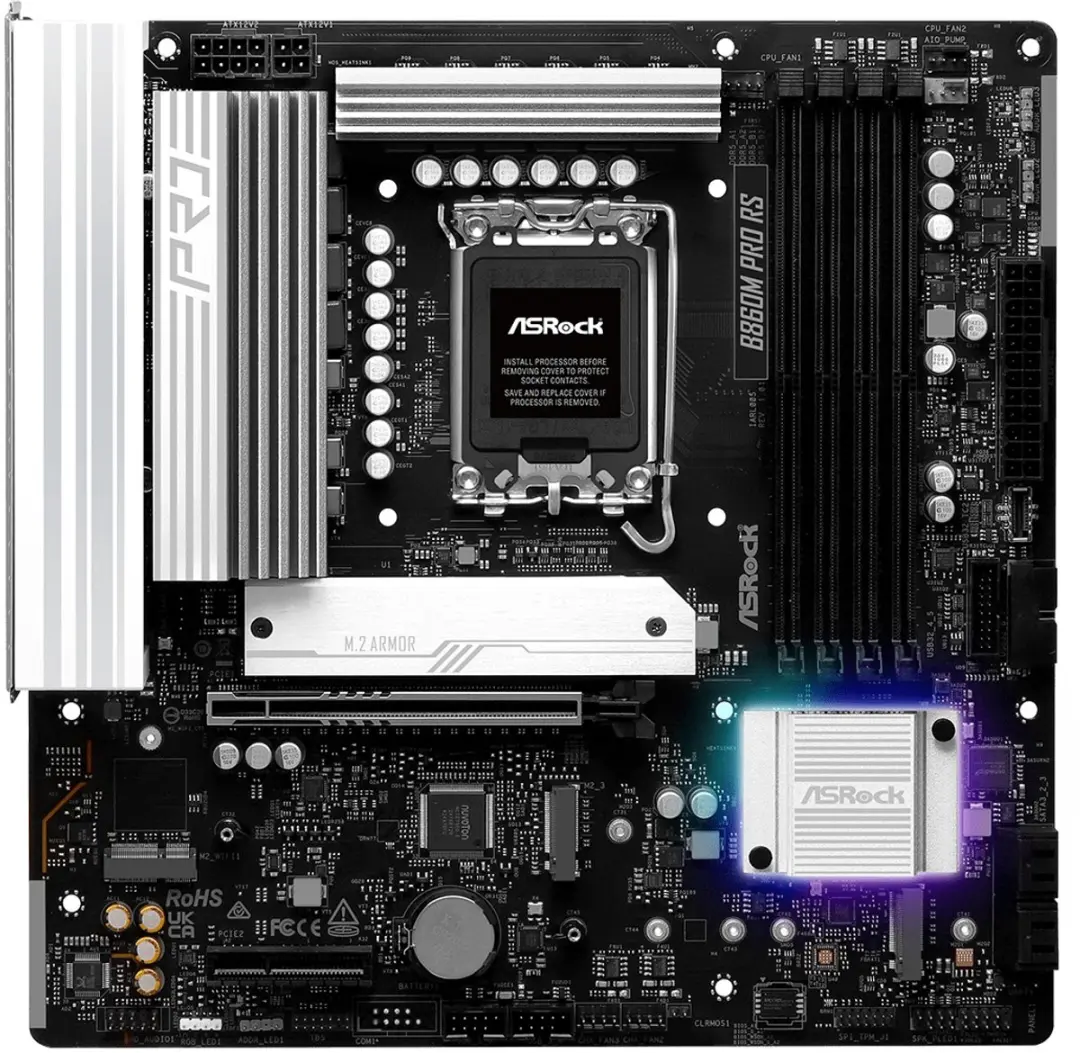ASRock B860M Pro RS B860 LGA1851 Micro-ATX - 90-MXBRP0-A0UAYZ