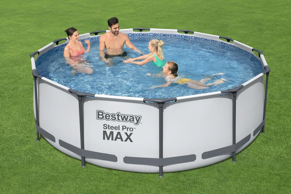 Bestway Steel Pro MAX Zwembad 366x100cm - 9150L Grijs