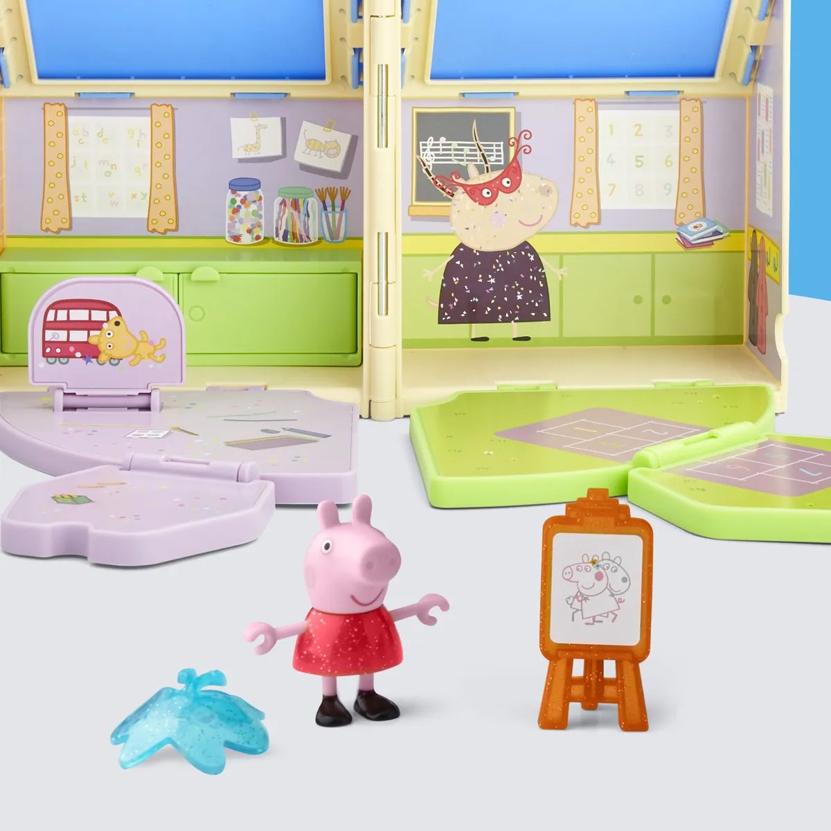 Hasbro Peppa Pig Pop-Open Speelklas Multicolor - afbeelding 6 van 6