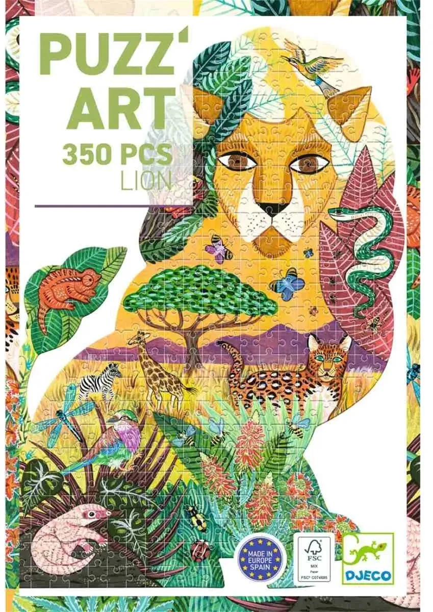 Djeco Leeuw Puzzel 350 Stuks - Multicolor - 46x60cm