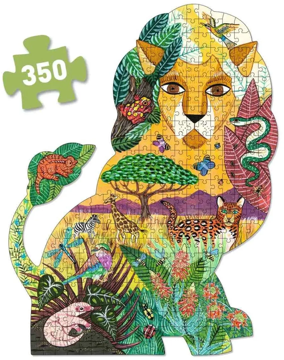 Djeco Leeuw Puzzel 350 Stuks - Multicolor - 46x60cm