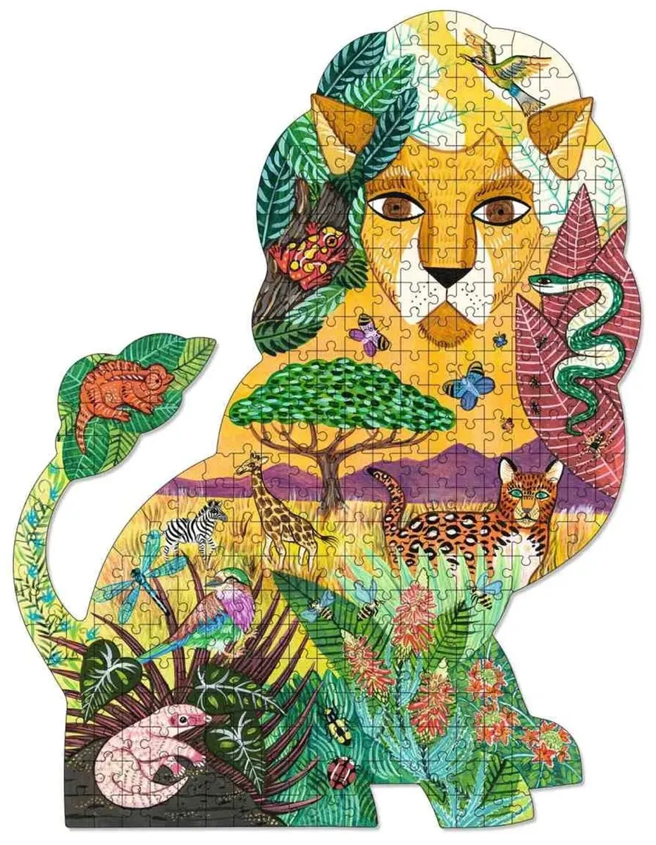 Djeco Leeuw Puzzel 350 Stuks - Multicolor - 46x60cm