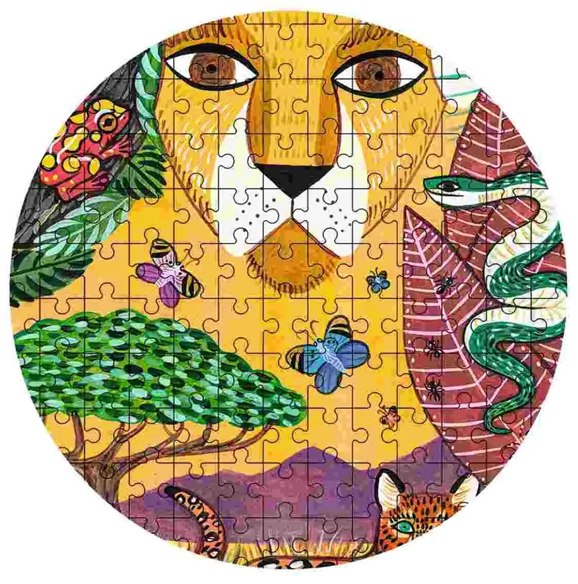 Djeco Leeuw Puzzel 350 Stuks - Multicolor - 46x60cm