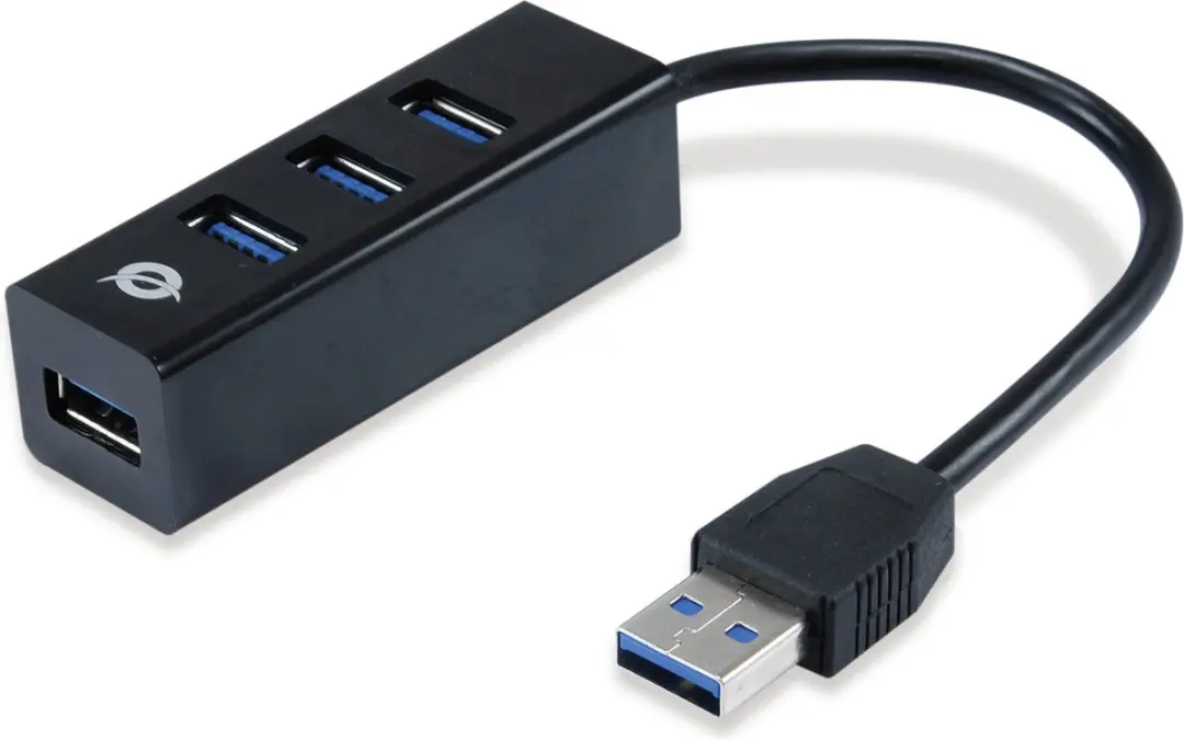 Conceptronic HUBBIES04B USB 3.0 Hub - 4 Poorten Zwart