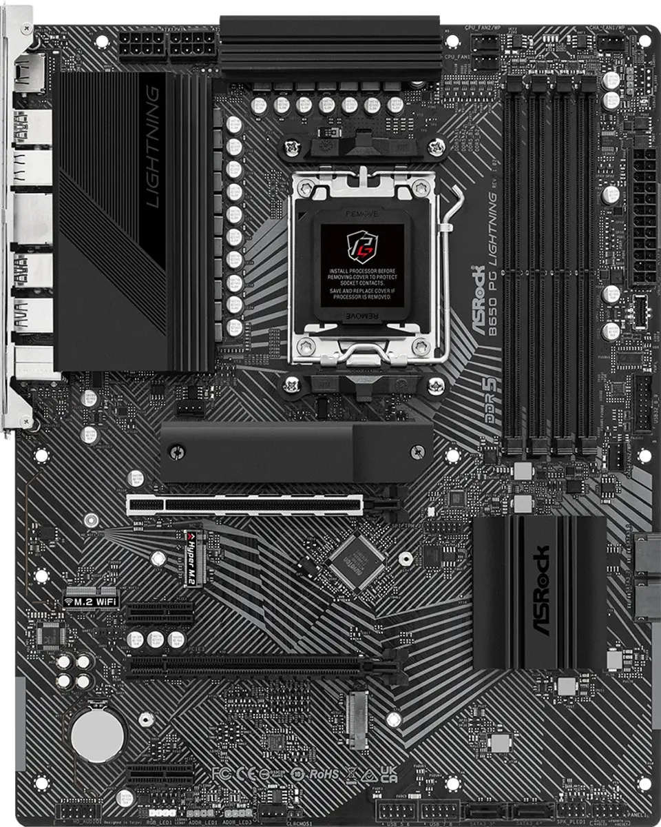 ASRock B650 PG Lightning AM5 ATX Moederbord - 90-MXBK20-A0UAYZ - afbeelding 6 van 6
