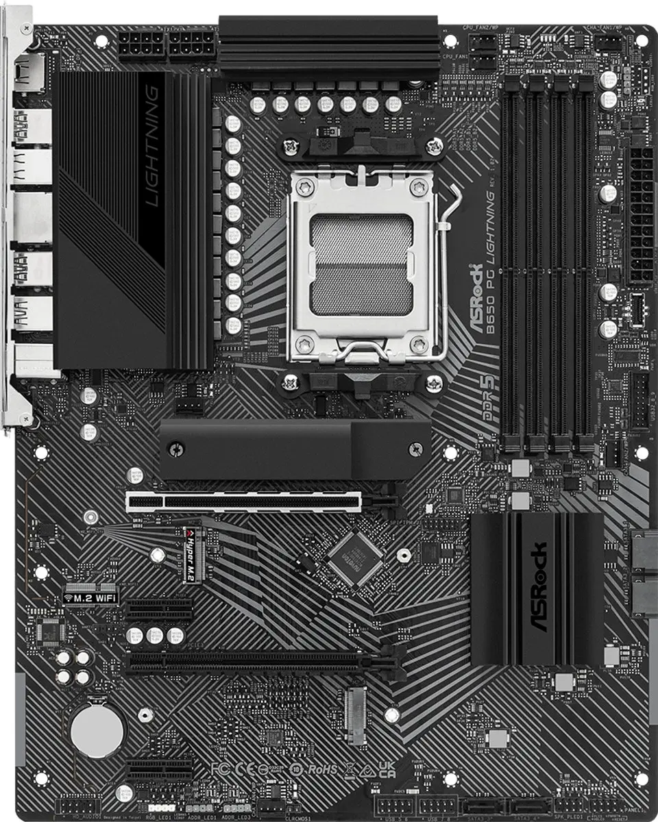 ASRock B650 PG Lightning AM5 ATX Moederbord - 90-MXBK20-A0UAYZ