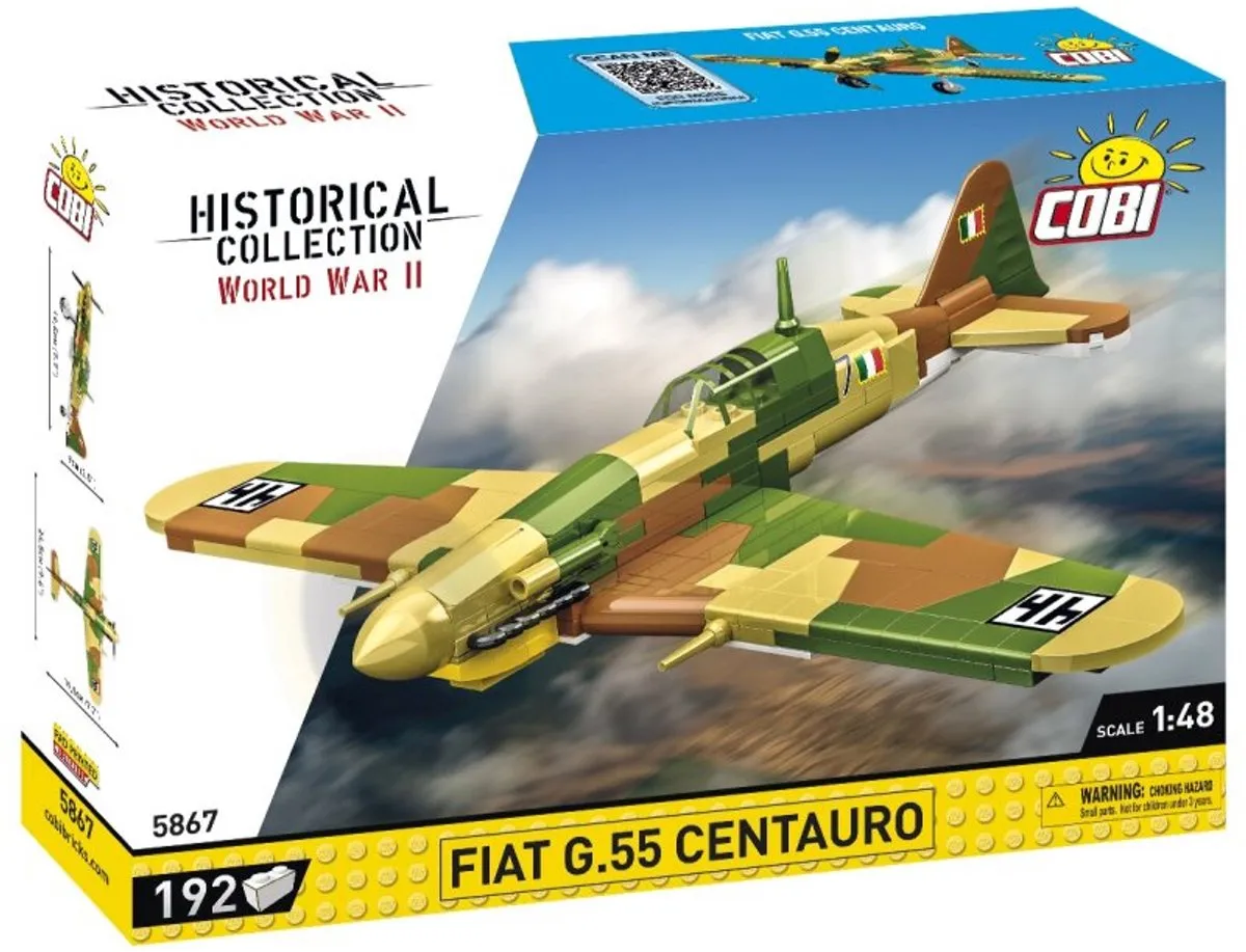 Cobi 5867 Fiat G.55 Centauro - 193 Onderdelen - Meerkleurig