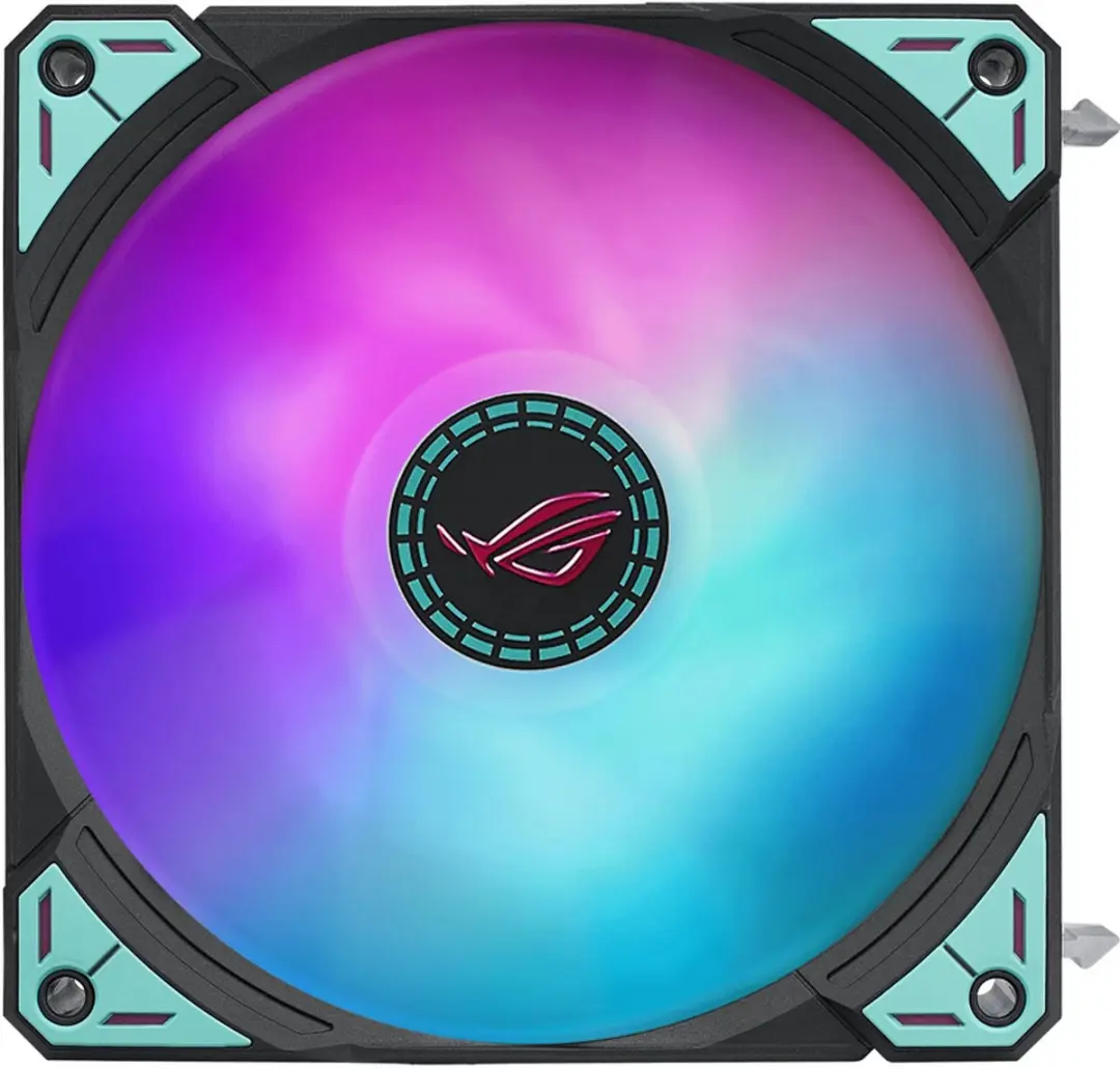 ASUS ROG Ryuo IV 360 ARGB Hatsune Miku Edition - CPU Waterkoeling 360mm - 3x ARGB Ventilatoren - Zwart/Mint