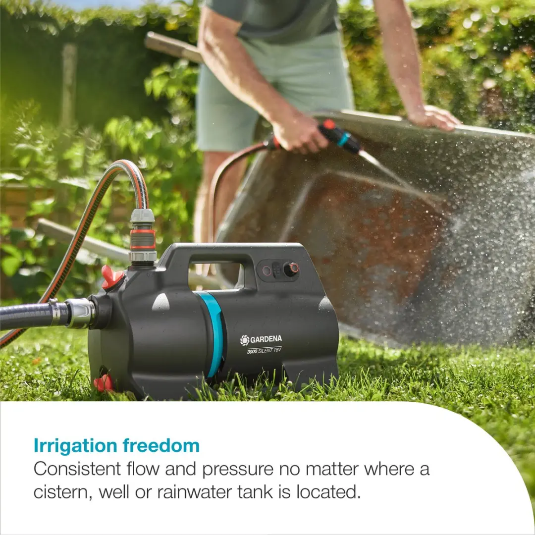 Gardena Accu Besproeiingspomp 3000 Silent 18V P4A Set
