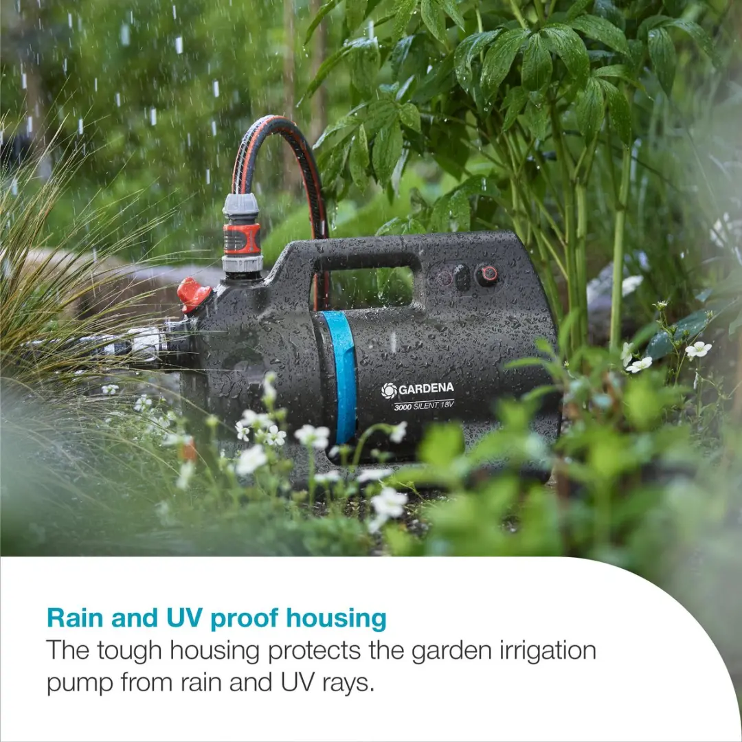 Gardena Accu Besproeiingspomp 3000 Silent 18V P4A Set