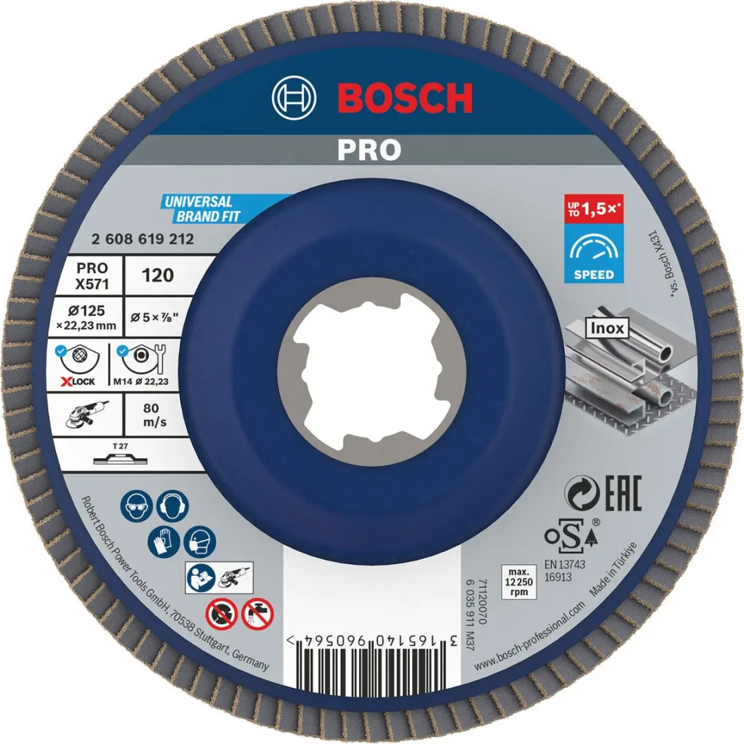 Bosch X-Lock Lamellenschijf 125mm